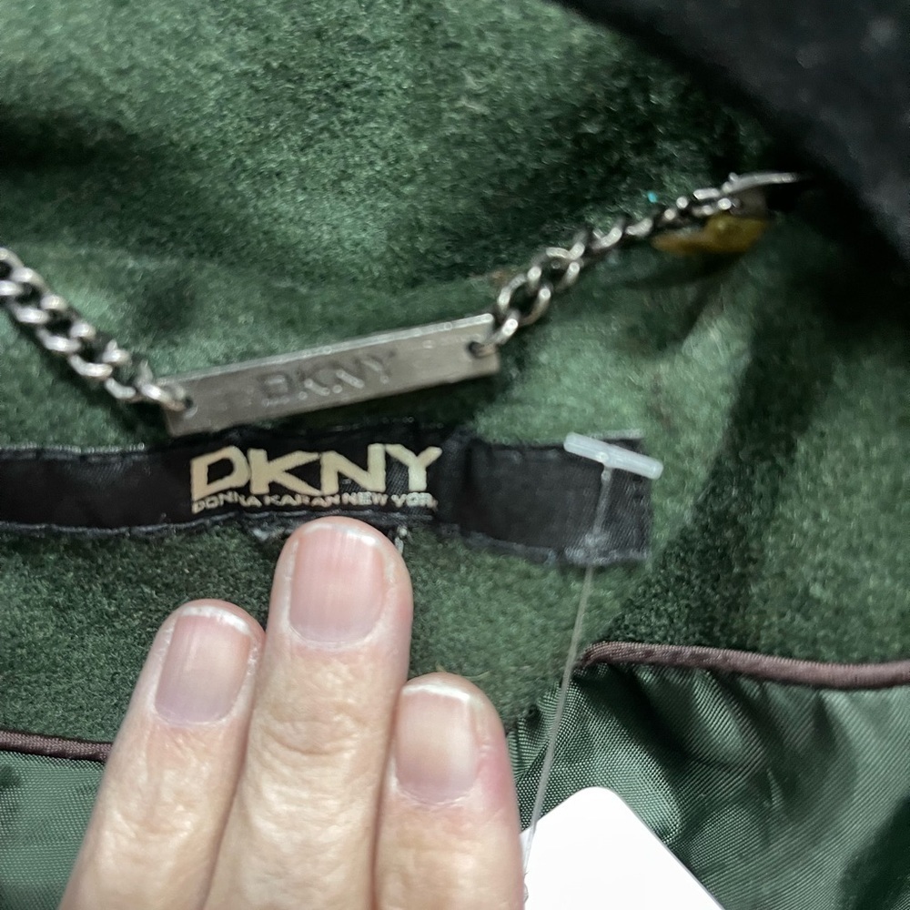 DKNY Women's Olive Trench Coat - Picture 2 of 5